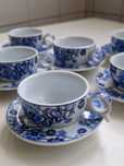 Conjunto de 6 chávenas de café