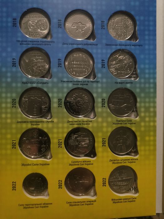 Набір монет Збройні Сили України
