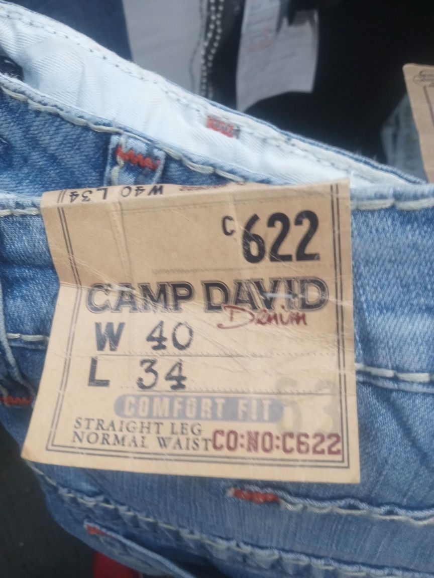 Spodnie Camp David C622 comfort fit w34//30 i 40/34 wyprzedaż magazynu