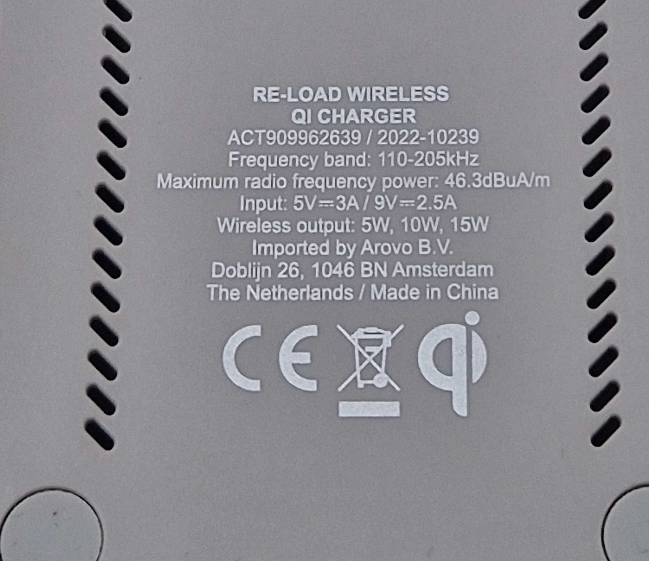 Ładowarka Re-Load Wireless QI Charger / Nowy Lombard / TG