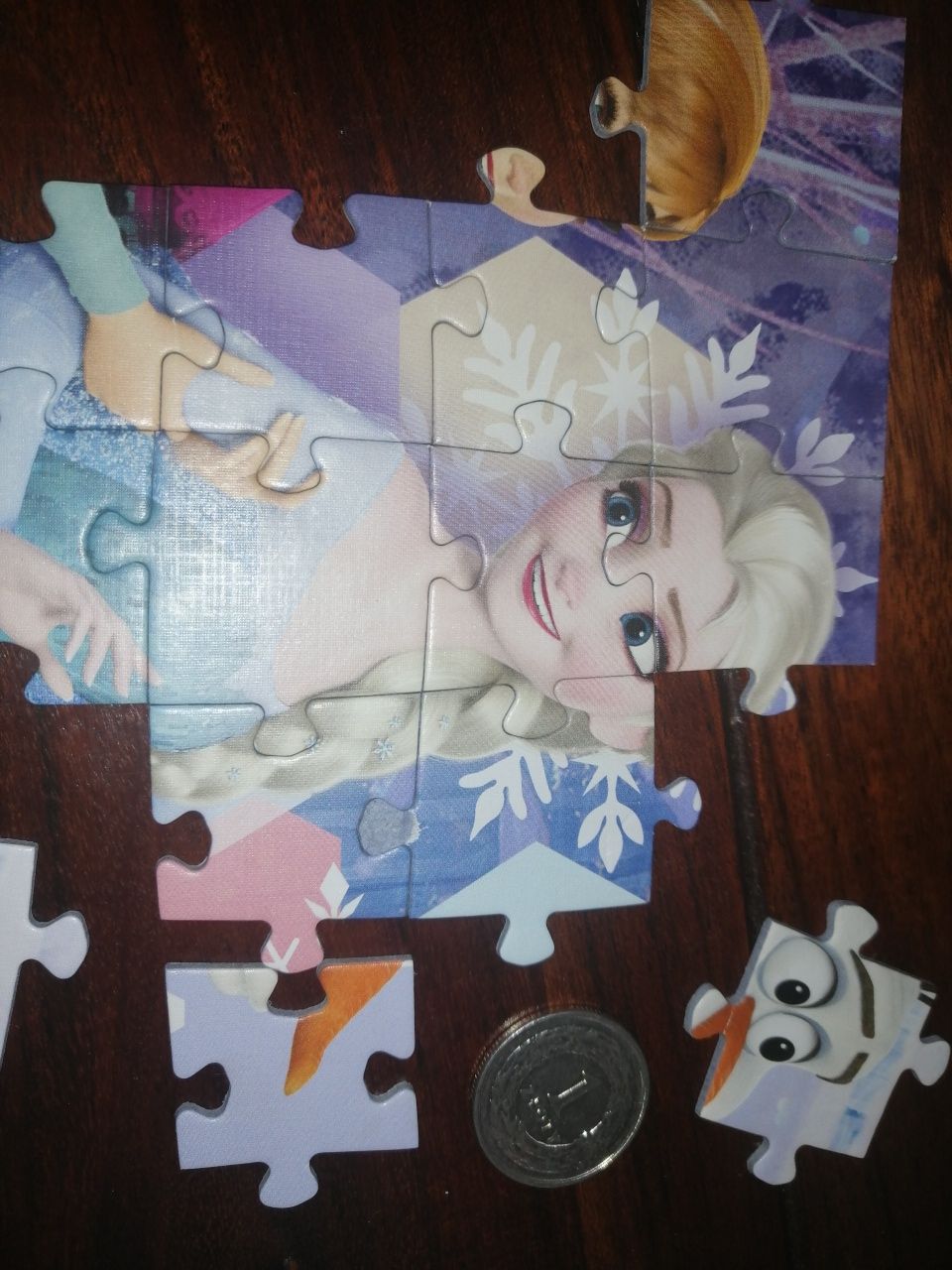 2x puzzle frozen kraina lodu 60 i 160 el.