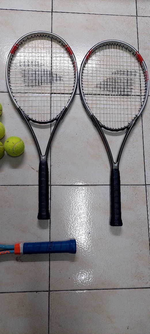 Raquetes de tenis novas com 10 bolas e saco de transporte