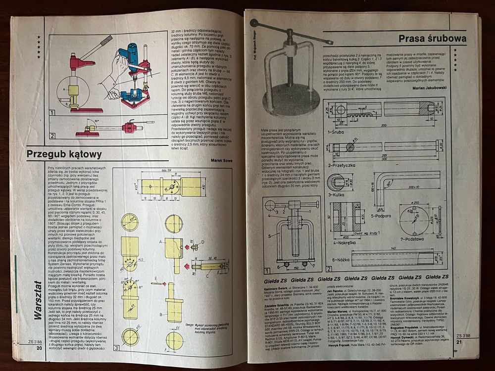 Stare czasopisma Zrób sam Horyzonty Techniki 1988