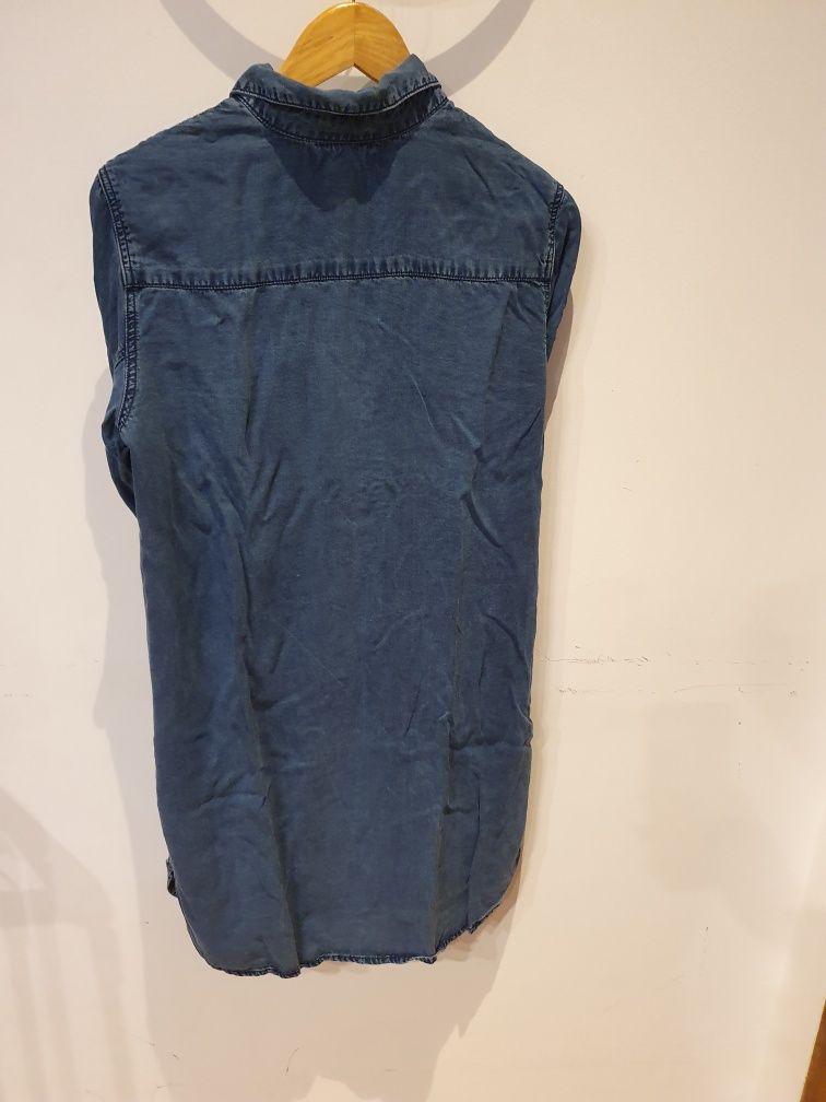 Jeansowa koszula/tunika/sukienka, rozmiar 40