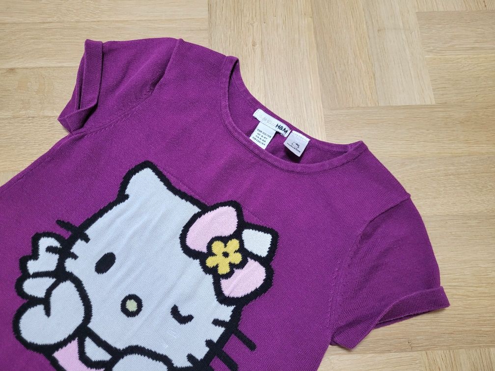 H&M 128 Hello Kitty sukienka z krótkim rękawem