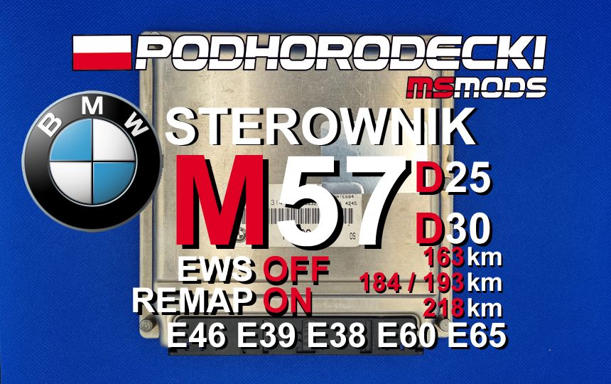 Sterownik DIESEL BMW 3.0D M57D30 IMMOBILISER OFF Swap Nissan Patrol