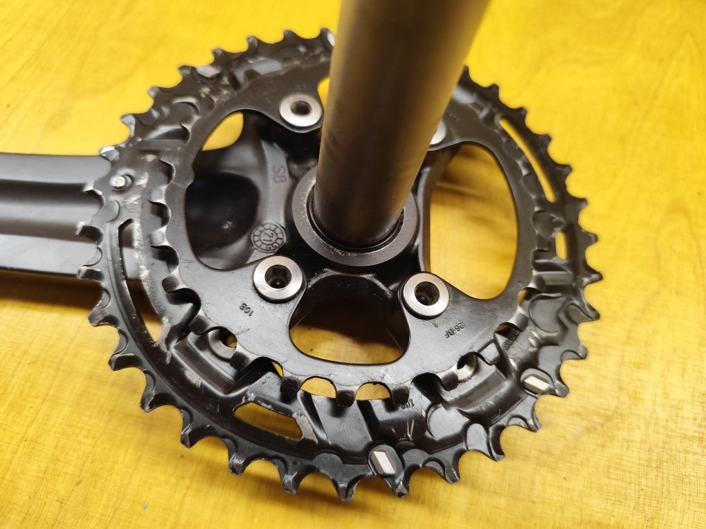 Korba Shimano fc ma-4100 mechanizm korbowy 36/26 uszkodzone lewe ramię