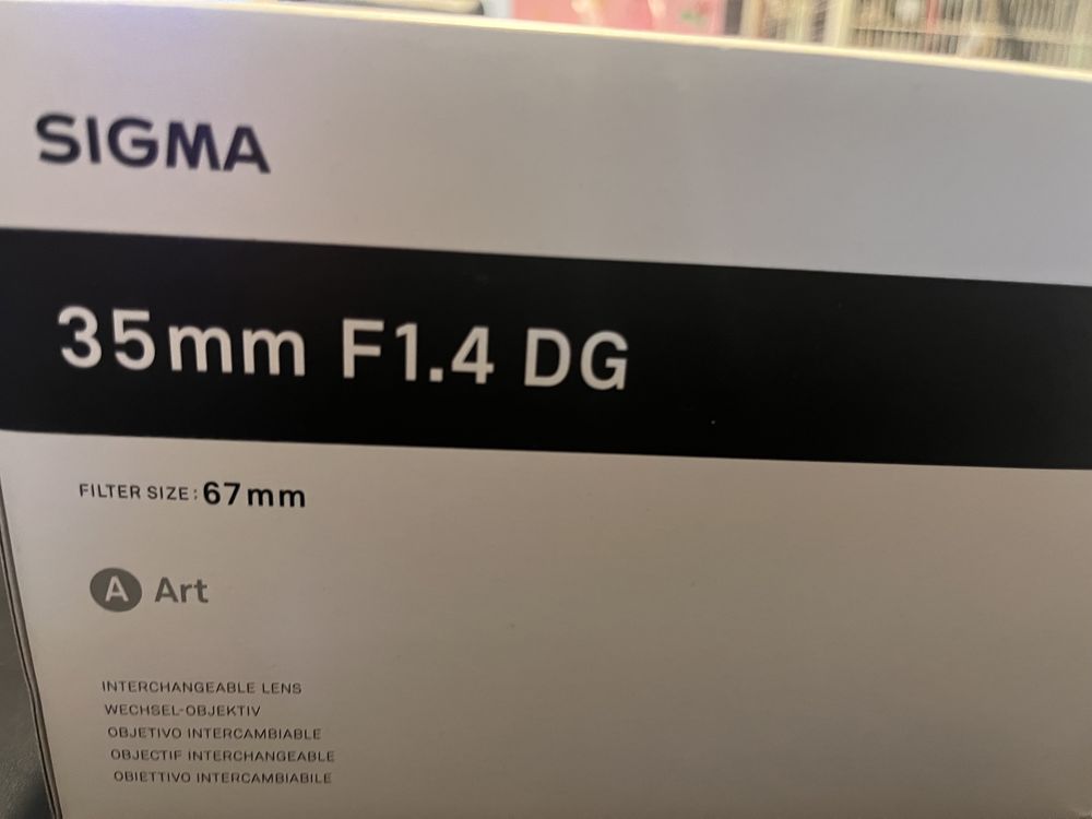 Sigma 35mm 1.4 art dg hsm sony e