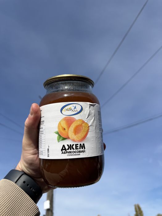 Джем  1200 г (Яблуко, Абрикос, Слива)  ДСТУ 8051:2015
