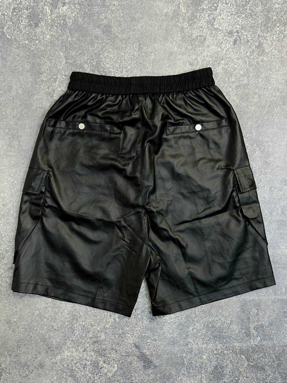 Rick Owens DRKSHDW leather шорти шкіряні чорні opium archive black S M