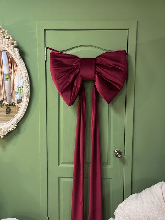 Бант для украшения ёлки двери шторы Прикраса на ялинку стіну бантик