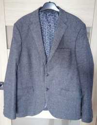 Сірий чоловічий твідовий піджак M&S розмір 40/L на 48-50