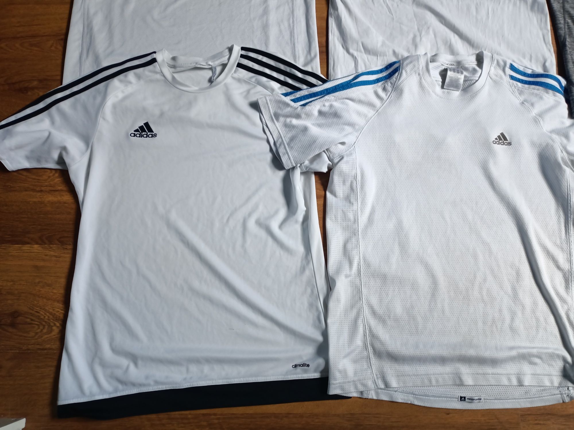 Zestaw koszulek Adidas 40/L biała kurtka wiatrowka big star