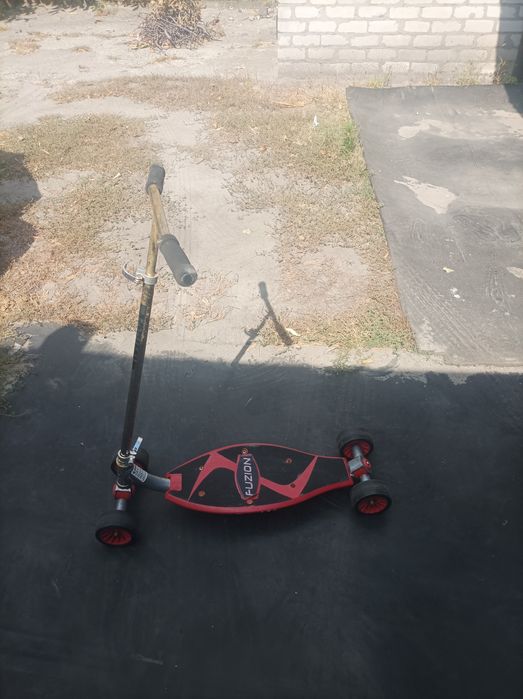 Самокат+ скейт 2 в одном