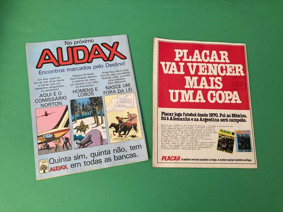 Raras Revistas Audax banda Desenhada Editora Abril Anos 70