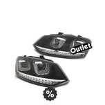 R148245C1 FAROIS FRONTAIS VOLKSWAGEN VW POLO 6R 09-14 LUZ DIURNA DINAMIC FUNDO P