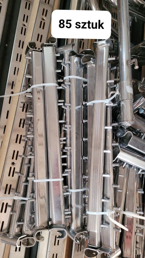 Wyposażenie sklepu- system metalowych wieszaków
