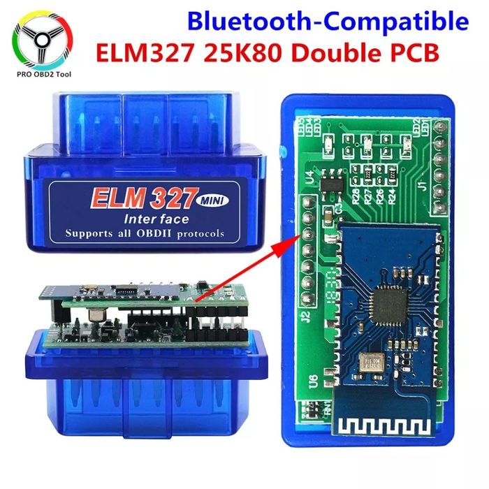 Diagnóstico Automóvel OBD2 Bluetooth - ELM327