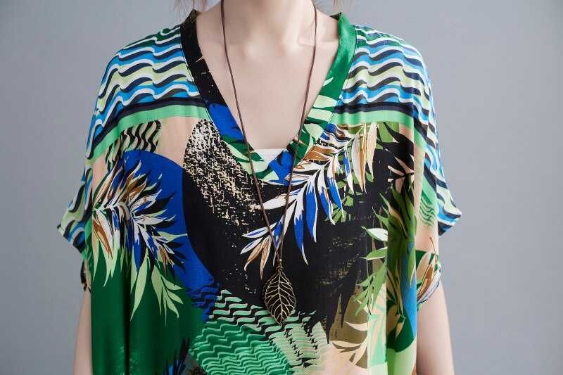 MAXI 5XL sukienka Nowa wiskoza oversize długa luźna 48 50