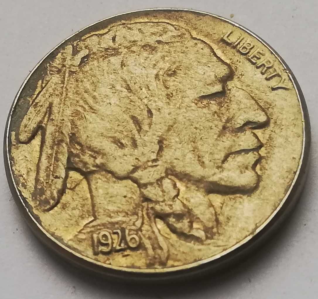 5 cents centów Liberty 1926 bizon Indianin pięć