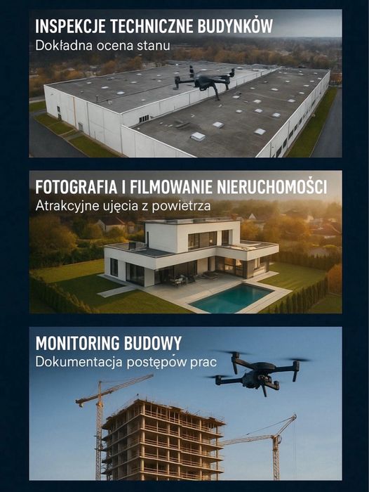 Uslugi fotograficzne dronem