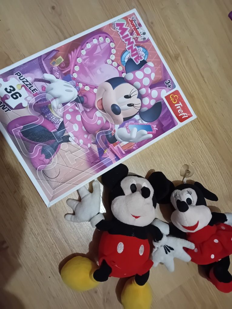 Miki i Minni Mouse Disney frefl maskotki + puzzle