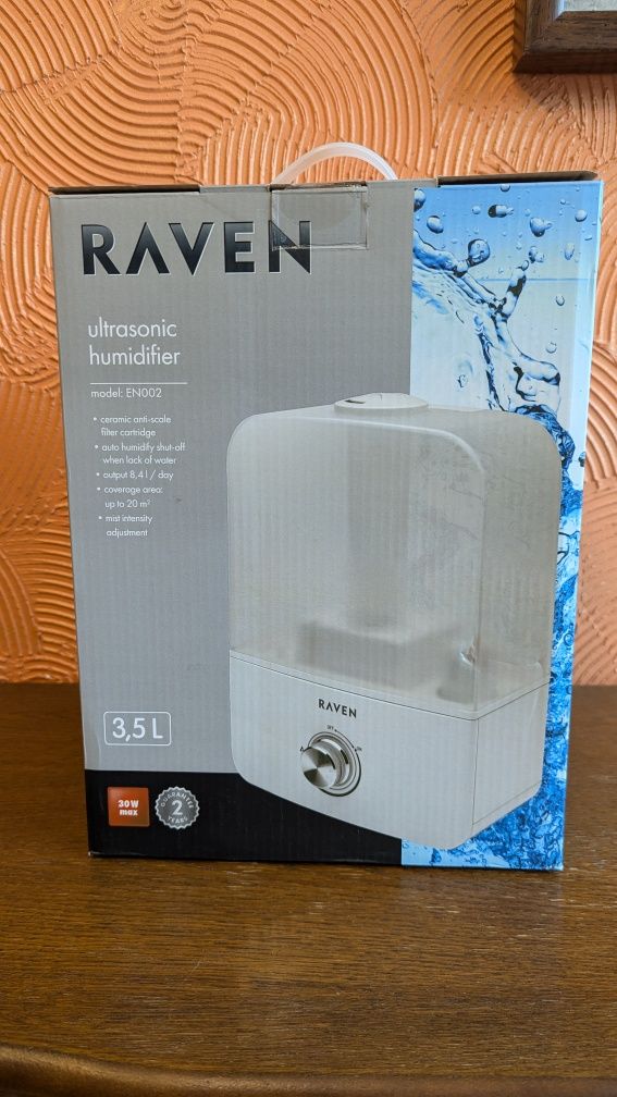 Nowy nawilżacz ultradźwiękowy RAVEN