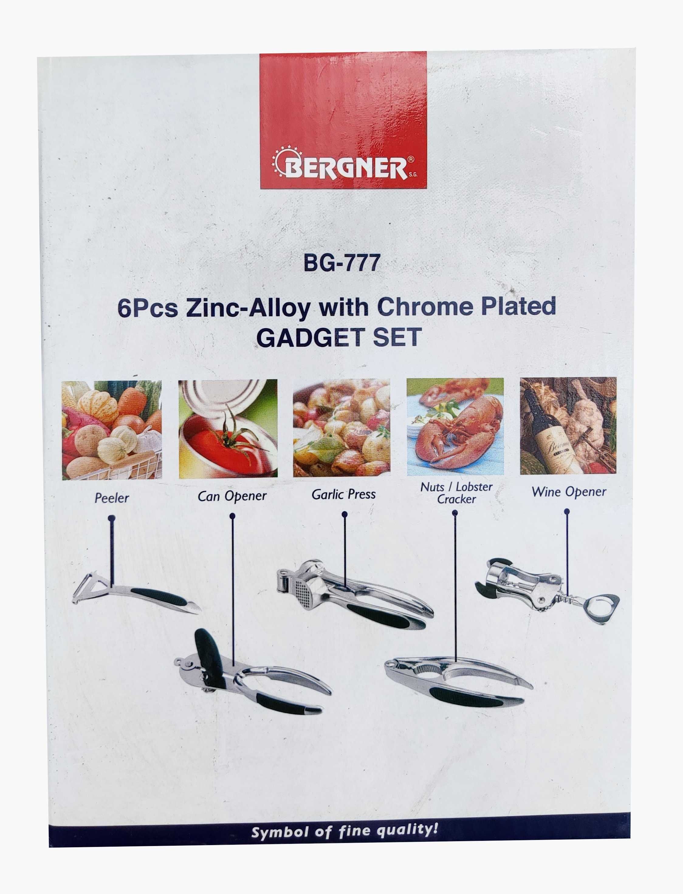 BERGNER Ekskluzywny Zestaw Otwieracze Przybory. Chrom. 1.7 kg! Jedyne.