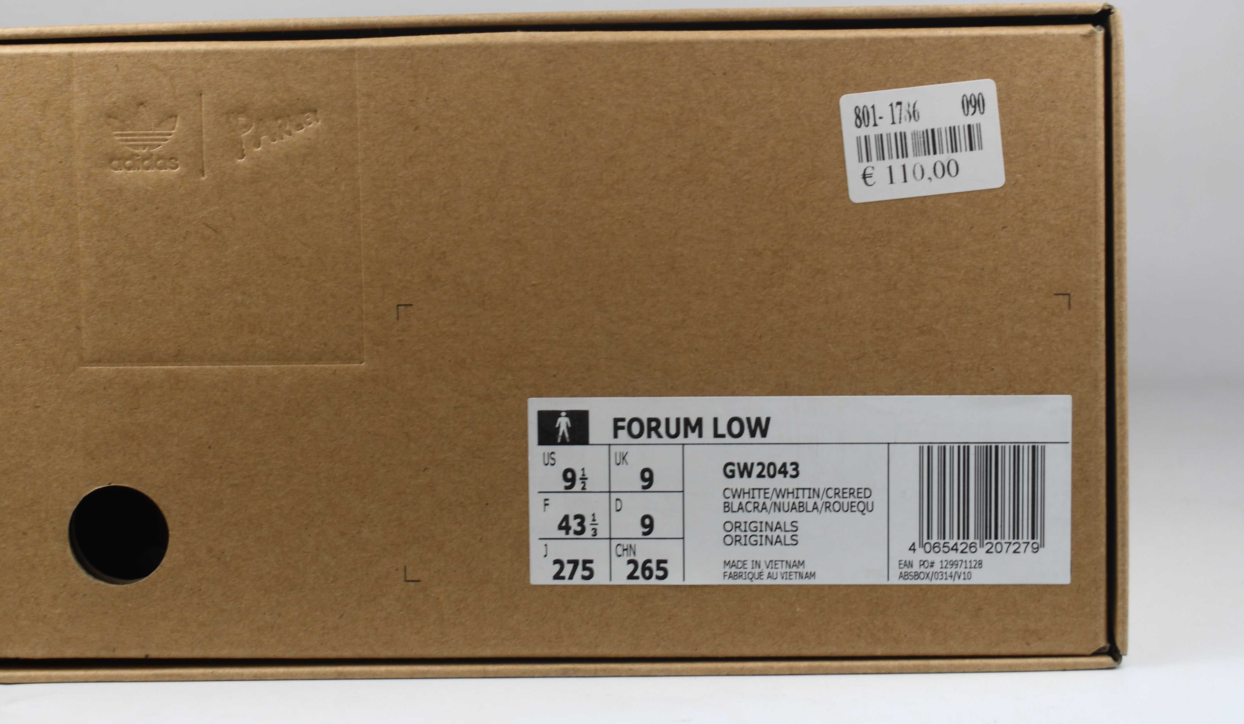 Nowe Buty męskie adidas Originals Forum Low GW2043 roz 43 1/3