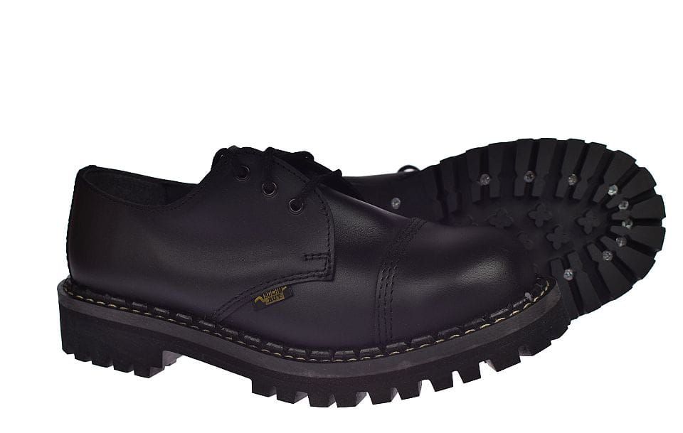 Glany męskie krótkie ze skóry oryginalne polskie półbuty 025 roz. 36