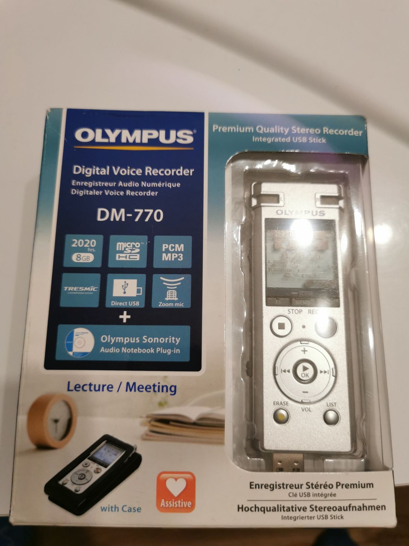 Dyktafon Olympus DM-770 8 GB