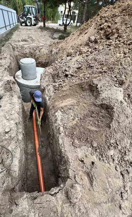 Септик під ключ, копка траншей,копка каналізації, вигрібні ями