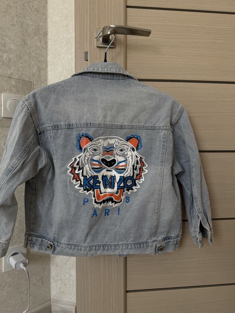 детская джинсовая куртка Kenzo