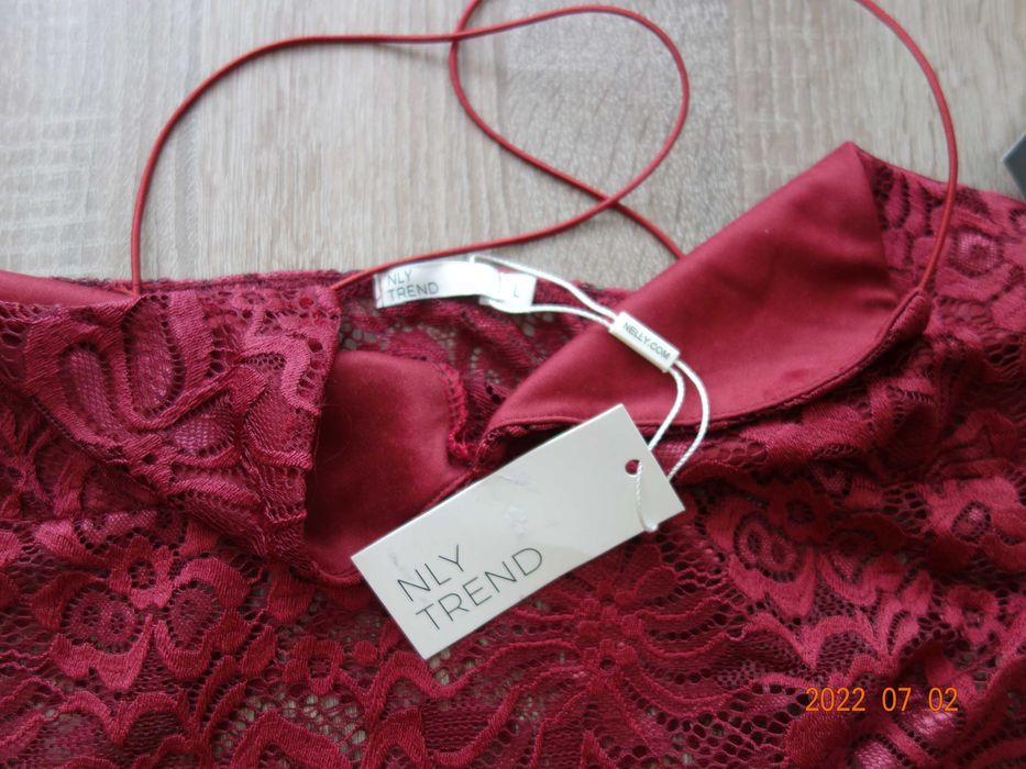 TOP koronkowy firmy NLY (Nelly), rozmiar L, NOWY