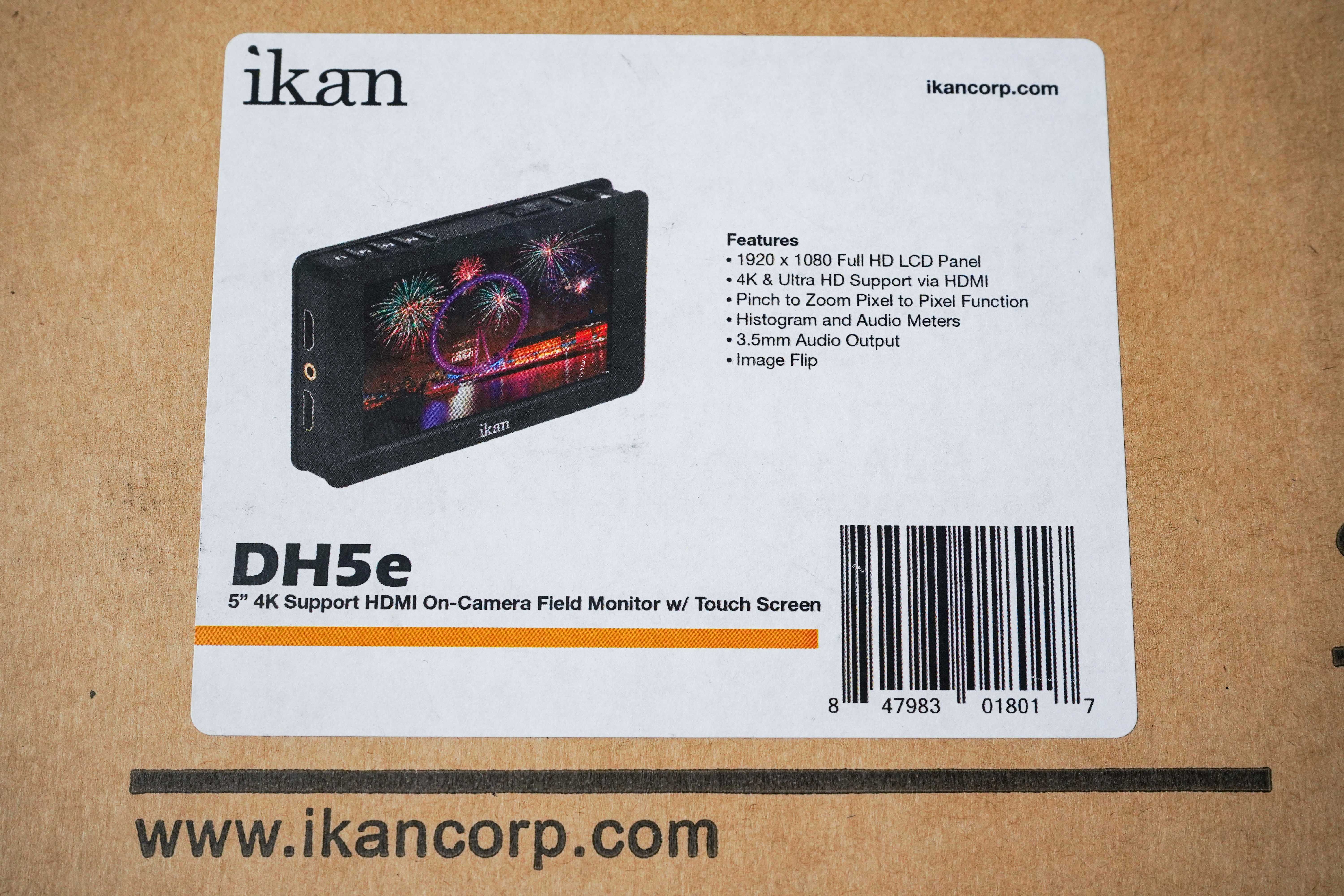 Накамерный монитор 5" Ikan DH5e / 1920 x 1080 / Ultra HD / 4K