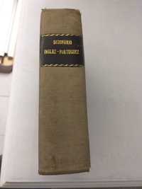 Dicionário inglês português, de 1918, com 920 páginas e med. 16X11X25,