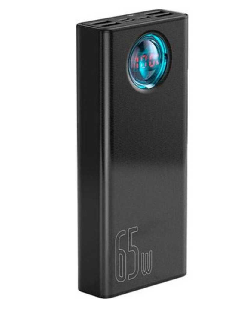 Baseus Amblight Digital Display Quick Charge 65W 30000mAh Black