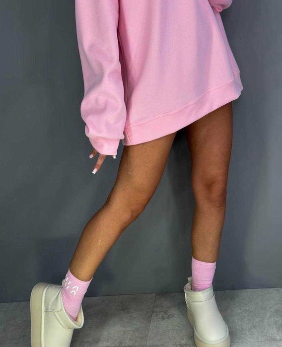 Жіночий теплий комплект кофта світшот НА ФЛІСІ і носочки  шкарпетки