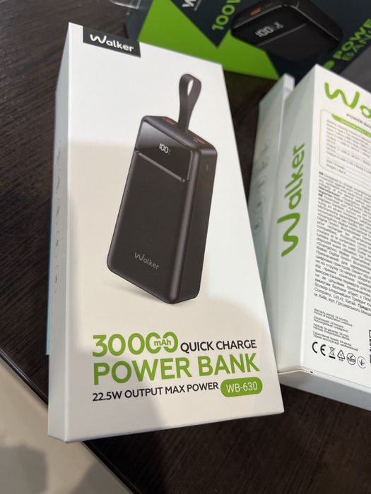 Power Bank WALKER WB-630 30000mAh 20W black
