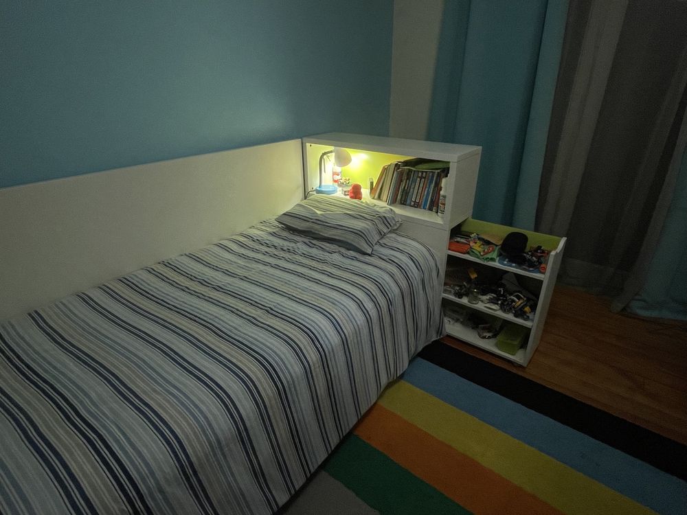 Cama de solteiro com cama extra