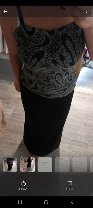 Piękna elegancka suknia maxi