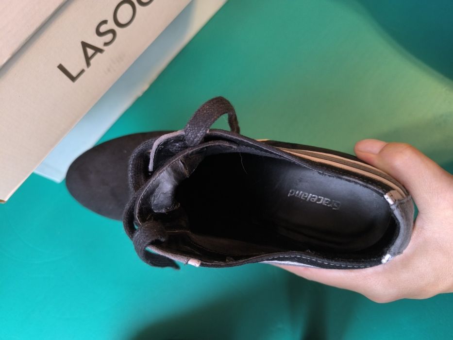 Buty obcasie koturnie wysokiej botki roz 41