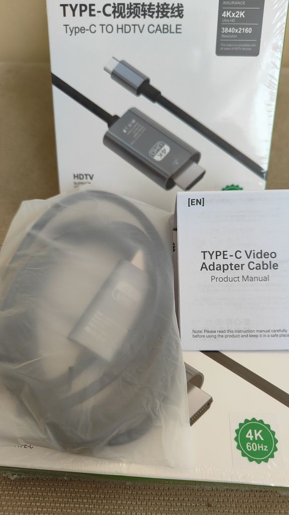 USB-C to HDMI кабель 4K 60Hz | MacBook / Android / Windows | 2 м нові