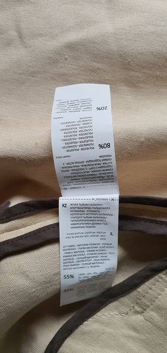 Nowy płaszcz lniany r.38 reserved