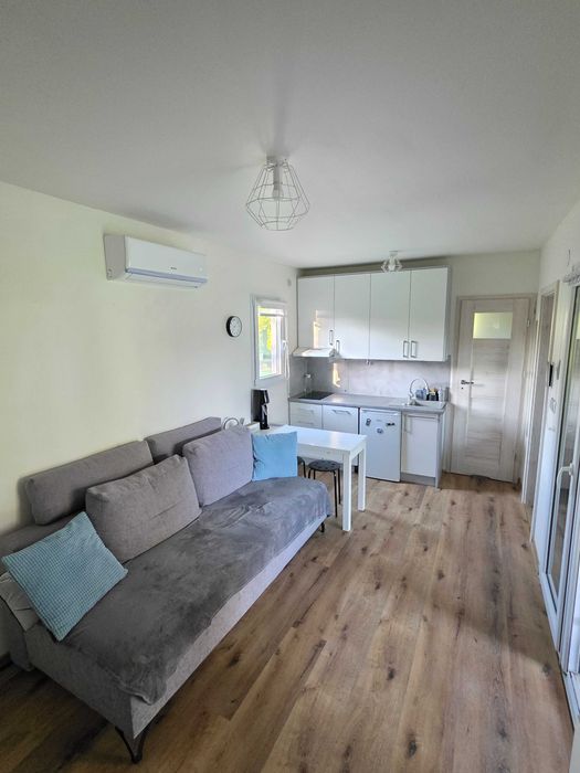 Domek modułowy całoroczny mobilny wyposażony 2 sypialnie 33m2