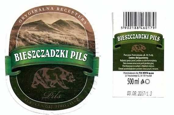 Etykiety piwne - Opat z marihuaną, Svijany, Bieszczadzki Pils...