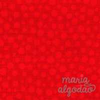 Oportunidade: Tecido 100% algodão a 6€/m - Hash Dot Red