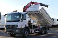 Mercedes-Benz ACTROS 2636 / 6 X 4 / 2 STR WYWROTKA + HDS FASSI F155 / ŁYCHA / HYDROBURTA /  AUTOMAT /