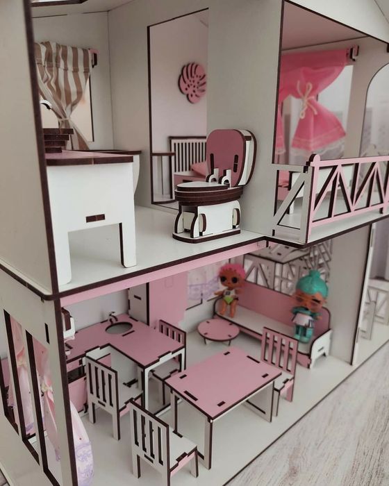 Ляльковий будинок для лол з меблями