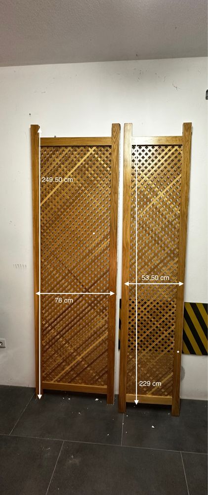 Divisórias de Madeira/Painéis Decorativos (Carvalho)